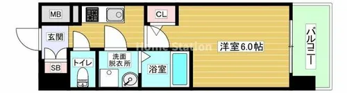 大阪府大阪市福島区吉野4丁目【マンション】の間取り