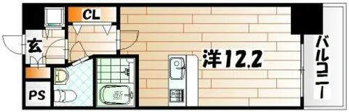 No.63 オリエントキャピタルタワー【9階】の間取り