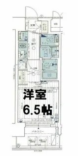 エステムコート難波Ⅴブロード【9階】の間取り