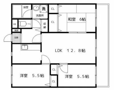 サンヴェール坊垣【303号室】の間取り