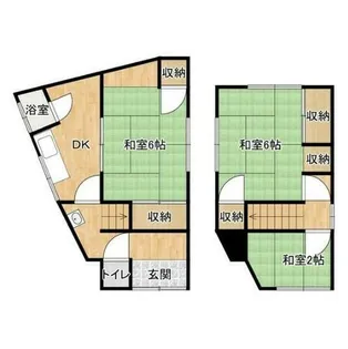 兵庫県姫路市飾磨区英賀【一戸建】の間取り