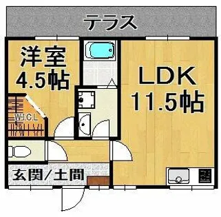 竹泉荘【1階】の間取り