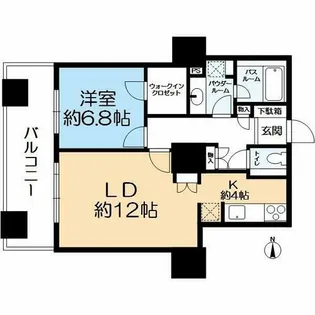 ザ・梅田タワー【6階】の間取り