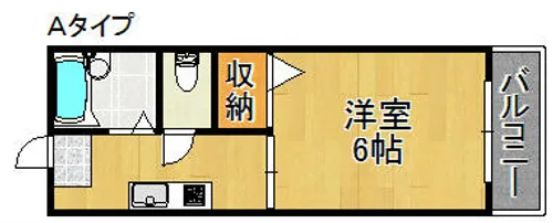 ピースフルA棟B棟【1階】の間取り