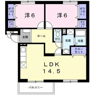 フローラ【3階】の間取り
