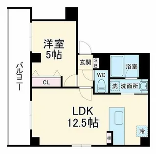 ゼクス鴫野東【3階】の間取り