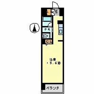 カスタリア伏見【3階】の間取り