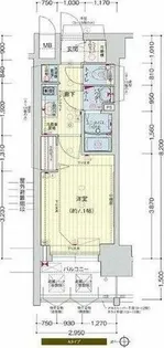 プレサンスNAGOYAファスト【7階】の間取り