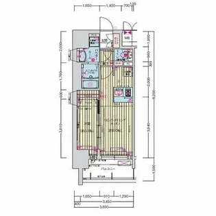 プレサンス名古屋駅ゲート【13階】の間取り
