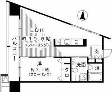 レジディア東桜Ⅱ【6階】の間取り
