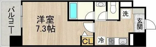 CITY SPIRE 名古屋本陣【4階】の間取り