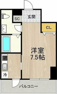 フロンティアタワー名駅南(旧CITY SPIRE 名駅南)【6階】の間取り