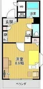 ノーブルハウス吉田【6階】の間取り