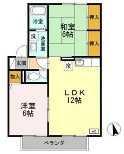 メイプルハイツ【2階】の間取り