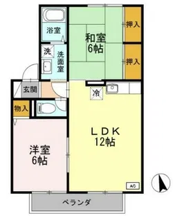 メイプルハイツ【2階】の間取り