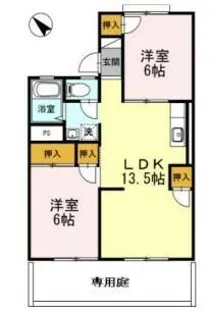 メゾンやましょう【1階】の間取り