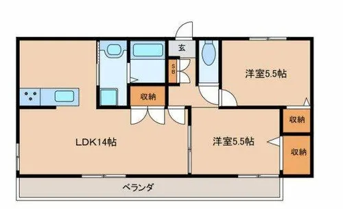 ブランドール【2階】の間取り
