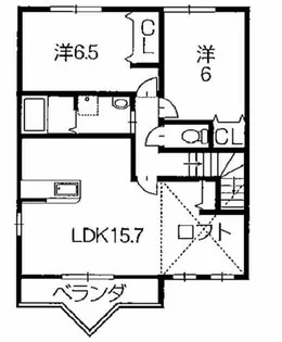 Maison Claire 1番館【2階】の間取り