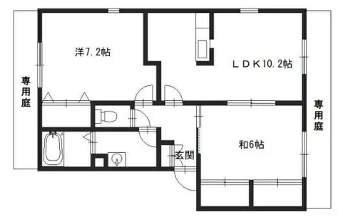パディ飾磨 Ⅲ番館【1階】の間取り