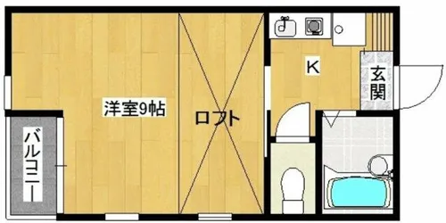 MOON下到津 D棟【2階】の間取り