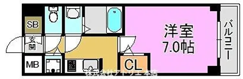 サムティ大阪グランイーストⅡ【2階】の間取り