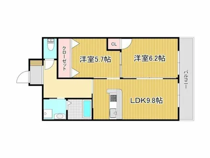 リード真鶴【2階】の間取り