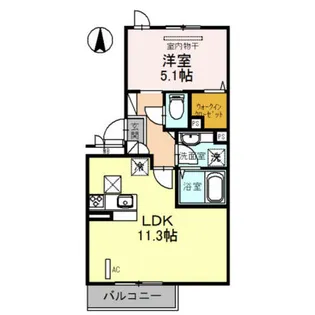 円町蒼憩舎【2階】の間取り