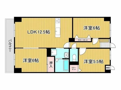 クレセール守恒【3階】の間取り