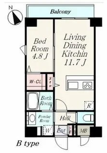 レジェンド紺屋町Ⅱ【2階】の間取り