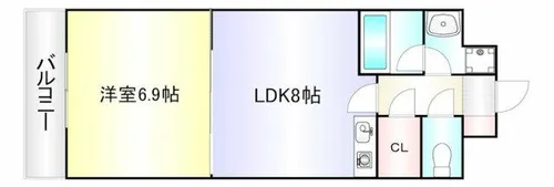 リード大手町【2階】の間取り