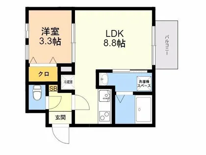 Q-STAGE 和白【3階】の間取り