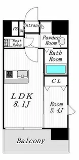 Modern Palazzo 美野島NEURO【12階】の間取り