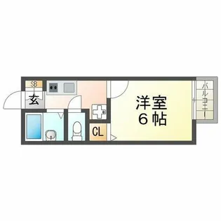 ジュネスうえがはら【203号室】の間取り