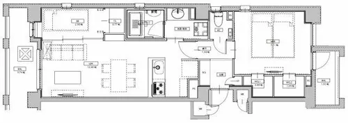 エスペランサ天神南【5階】の間取り