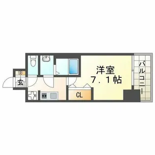 フレシール昭和通【809号室】の間取り