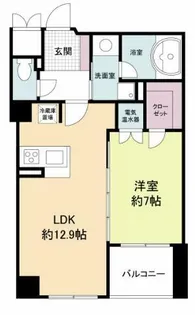 グレンパーク梅田北【13階】の間取り