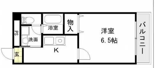 ディー・シモンズ梅田【5階】の間取り