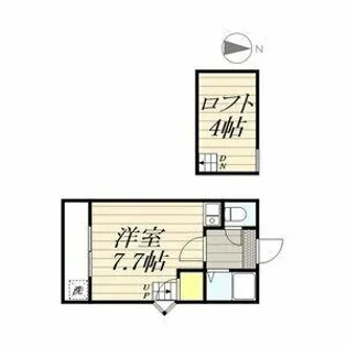 イーストコート出町前A棟【1階】の間取り
