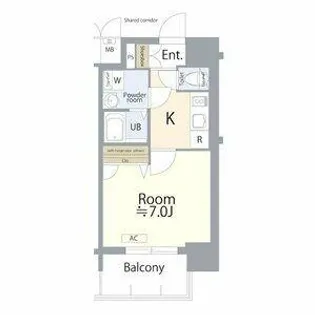 エスリード大須観音プリモ【6階】の間取り