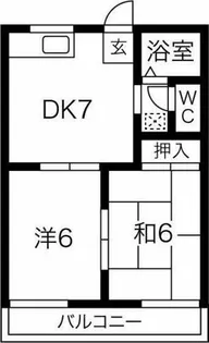 ファミールハイツ B棟【203号室】の間取り