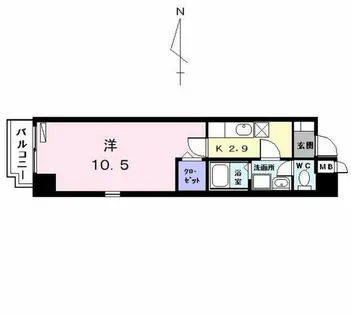 アメニティ栄【7階】の間取り