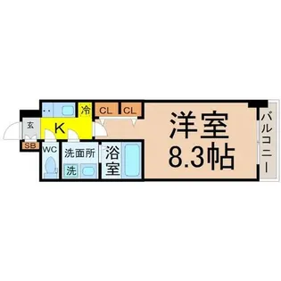 S-RESIDENCE名駅West【4階】の間取り