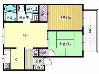 UNOハイツ【2階】の間取り