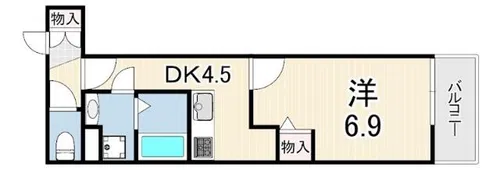 クレアール塚口1【1階】の間取り
