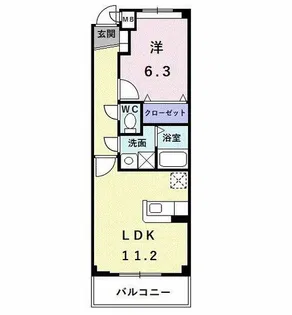 インテックスⅢ番館【3階】の間取り