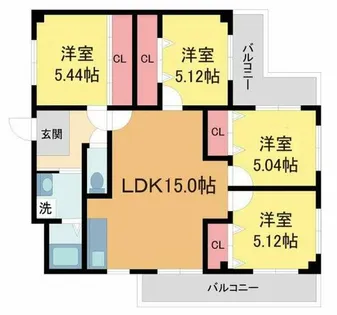 4LDKの間取り画像
