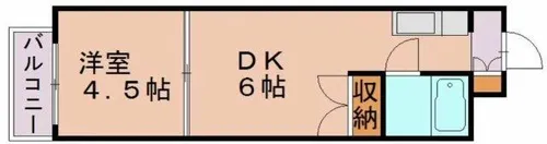 カーサ博多【719号室】の間取り