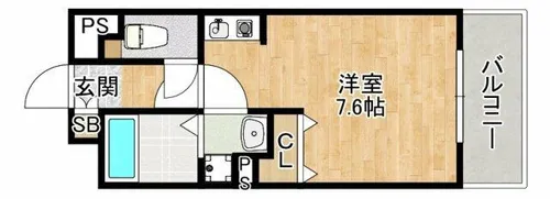 中央メルヴェール江坂【3階】の間取り