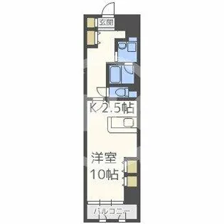 天満リバーサイドプラザ【4階】の間取り