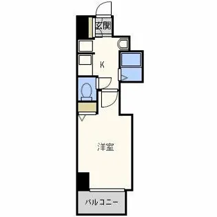 プロシード大阪梅田ポーション【6階】の間取り